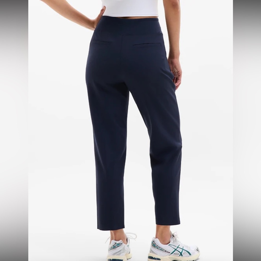 Athleta Pull-On Slim Ankle Pants – Navy – Size 6 (28” Inseam) like new condition - Picture 4 of 8